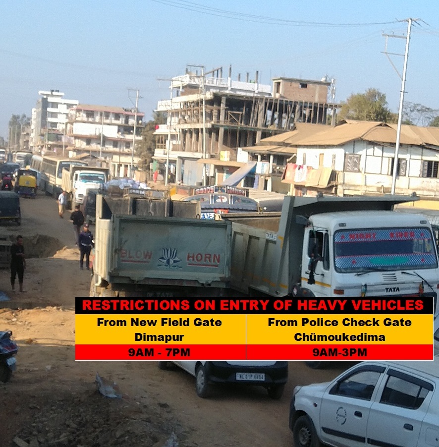 Nagaland: Traffic advisory  for heavy vehicles